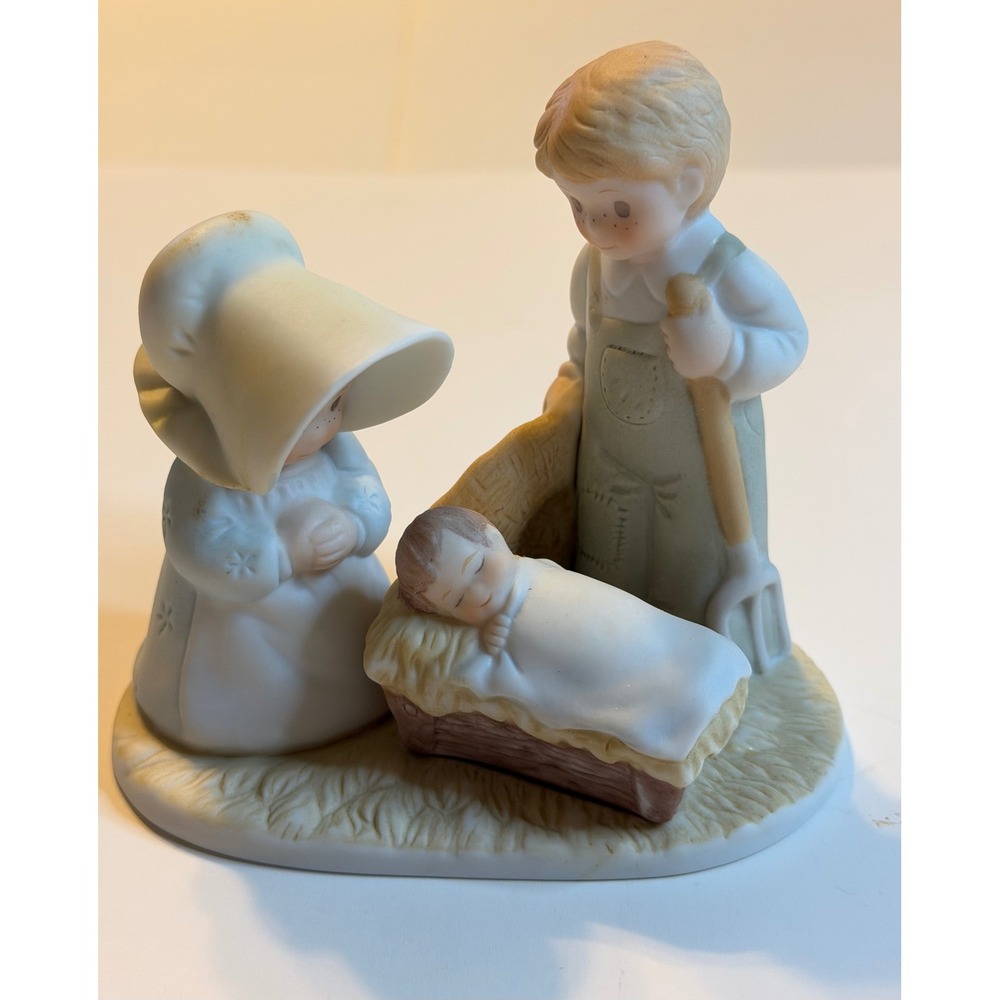 Vintage Homco Circle‎ of Friends Nativity Scene 1990 Porcelain Figurine